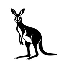 kangaroo vector silhouette