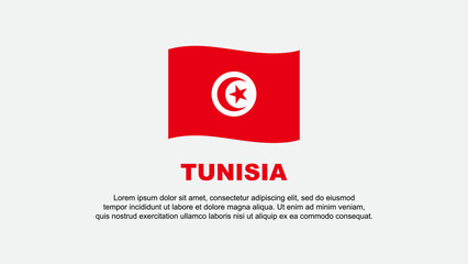 Tunisia Flag Abstract Background Design Template. Tunisia Independence Day Banner Social Media Vector Illustration. Tunisia Background