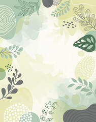 Spring background with beautiful. abstract backgrounds. space for text. for posters, cover design templates, social media stories wallpapers with spring leaves.