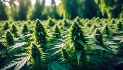 Legal marijuana plantation for CBD production