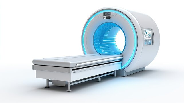 CT Scan Machine isolated on white background
