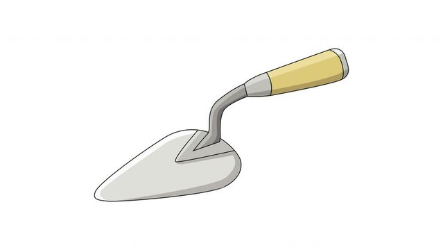 animated video forming a cement spoon icon