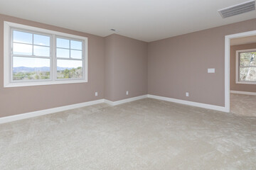 empty room with Mountain View