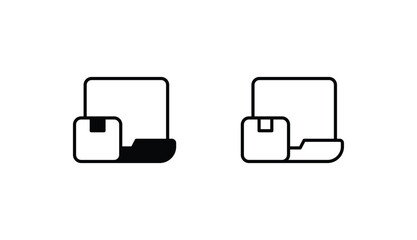 E commerce icon design with white background stock illustration