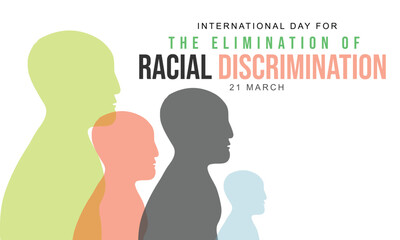 International Day for the Elimination of Racial Discrimination. background, banner, card, poster, template. Vector illustration.