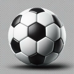soccer ball isolated on white, generated by AI.