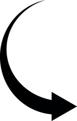 Black simple arrow rotation icon. - 693549582