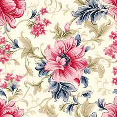 Vintage floral wallpaper