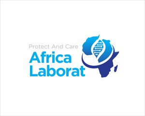 dna africa laboratory logo designs for medical research logo - obrazy, fototapety, plakaty