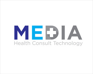 media health logo designs for medical online service and consult