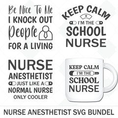 Nurse Anesthetist vector bundle T-shirt