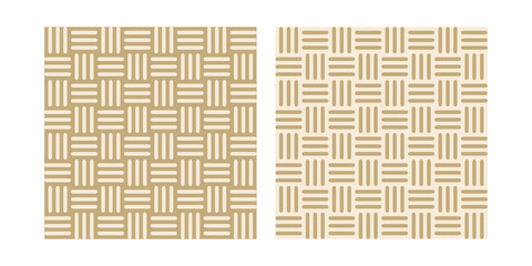 Warm neutral basket knot vector pattern, seamless knot, bamboo wave clip art background design