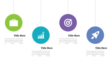 Circle timeline infographic icons designed for abstract background template.
