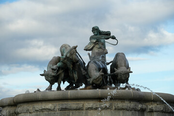 Der Gefion-Brunnen von Kopenhagen in Dänemark