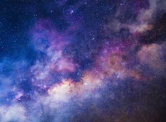 Milky way in the sky. Astro photography. - obrazy, fototapety, plakaty