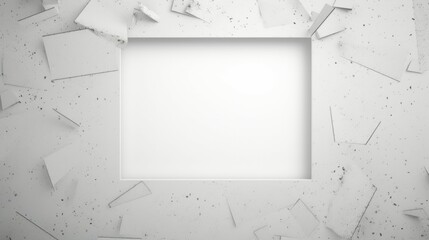 Photo frame portrait in white background