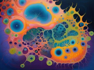 Abstract background. Psychedelic texture. Artwork for creative design.

