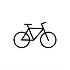 Bicycle, Cycling, Icon, Editable Stroke, Symbol. Bike. Icon for design. Easily editable stock illustration