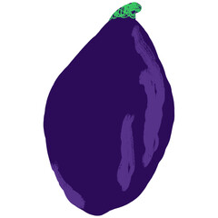 Naklejka premium Textured Imperfect Handdrawn Fruits - 30