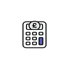 Finance icon design with white background stock illustration