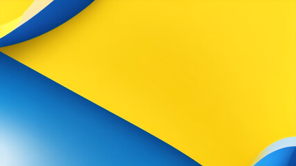 Abstrakter, verschwommener Verlaufsgitterhintergrund in blauen und gelben Farben der Nationalflagge der Ukraine. Poster- oder Bannervorlage. Leicht bearbeitbare Vektorillustration in sanften Farben oh