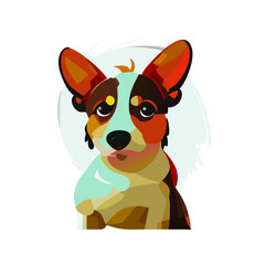Obraz premium illustration of a cute dog