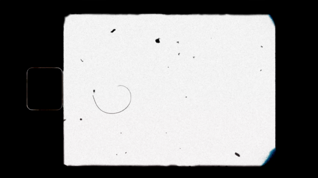 blank or empty super 8 film filmgrain dust and scratches. Opacity or screen mode usage for overlay