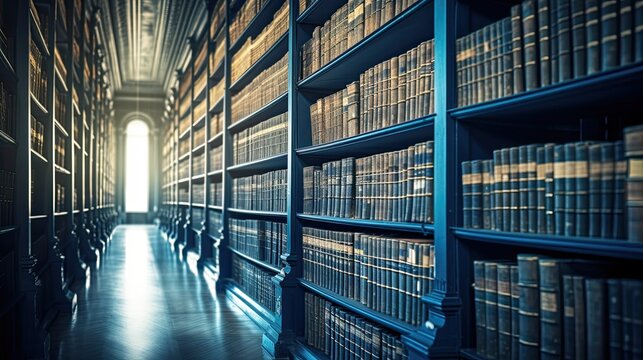Immerse yourself in a world of ancient wisdom as you explore these captivating photographs of bookshelves in a historic library. Each image holds stories and knowledge that have stood the test of time