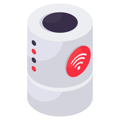 A perfect design icon of smart speaker 