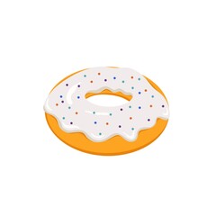 Donut isolated on a white background. Cute, colorful and glossy donuts - 693581964