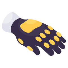 An Icon design icon vr glove, modern technology vector
