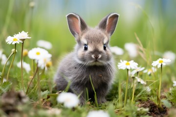Fototapeta premium Easter happiness, animals, eggs, sunsets, sunrises. Rabbits, bunnies. 