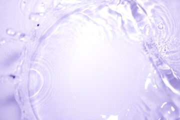The water waves are purple.