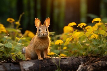 Easter happiness, animals, eggs, sunsets, sunrises. Rabbits, bunnies. 