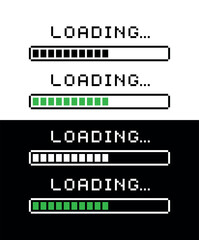 Loading icon. Computer or program download symbol. Loading or waiting time indication. Download sign. Loading data.
