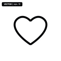 like or love icon, icon to mark viewers or customers. vector eps 10
