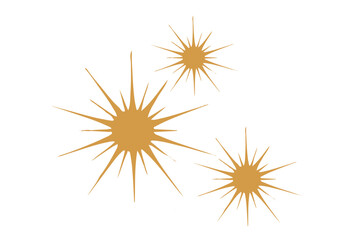Fototapeta premium Christmas abstract stars glitter in gold. Starry sky symbol for Jesus birth. For backgrounds, calendars, invitations, greeting cards