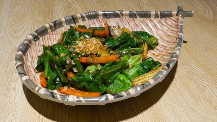 채소 샐러드 반찬 볶음