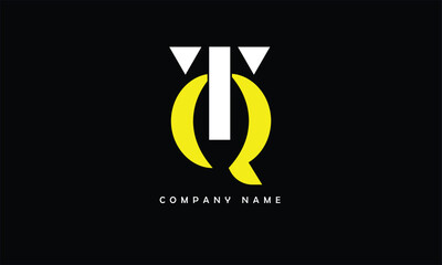 TQ, QT, T, Q Abstract Letters Logo Monogram