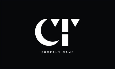 CT, TC, C, T Abstract Letters Logo Monogram