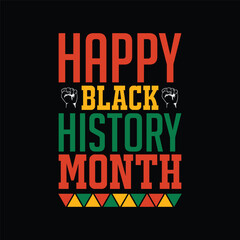 black history month t-shirt design