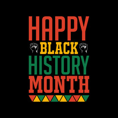 black history month t-shirt design