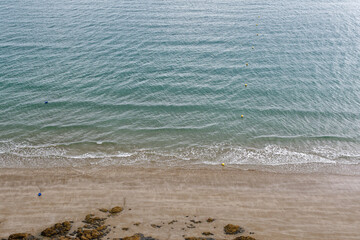 Plérin (22) : vue des falaises de Martin plage - baie de saint brieuc