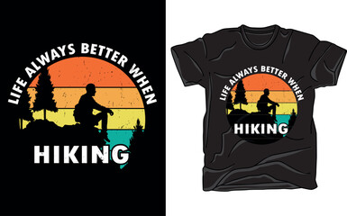 Hiking T-shirt Design