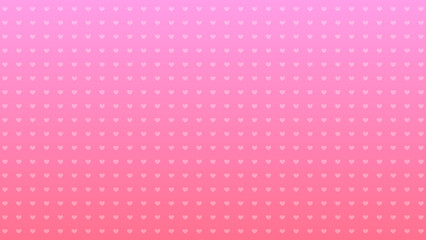 シンプルなハート形のドット背景_16:9
