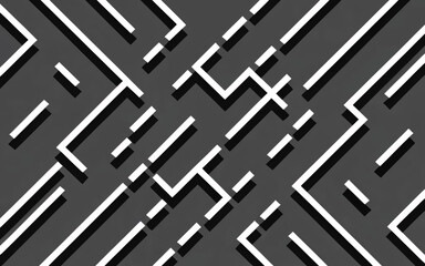 A minimalistic background composed of intersecting straight lines in shades of black and white forming an abstract grid pattern.