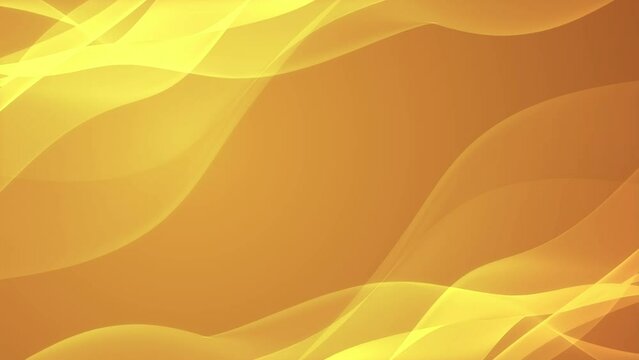 Yellow abstract background with moving transparent veil. Animation of abstract bright background with free space in the middle. It can be use vertically and horizontally.