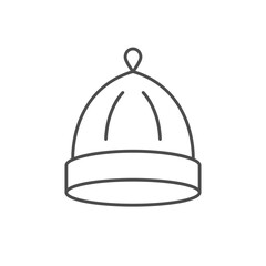 Sauna cap line outline icon