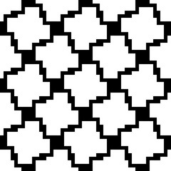 Crosses seamless ornament. Geometric pattern. Tiles wallpaper. Folk illustration. Ethnic motif. Tribal backdrop. Geometrical background. Digital paper, textile print, web design, abstract. Vector art. - obrazy, fototapety, plakaty