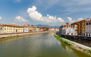 The small church Santa Maria della Spina along the river Arno in Pisa, Tuscany
